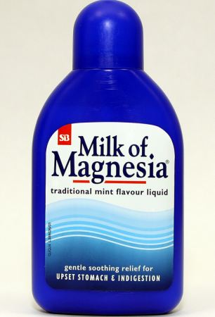 What is the PH of Milk of Magnesia?